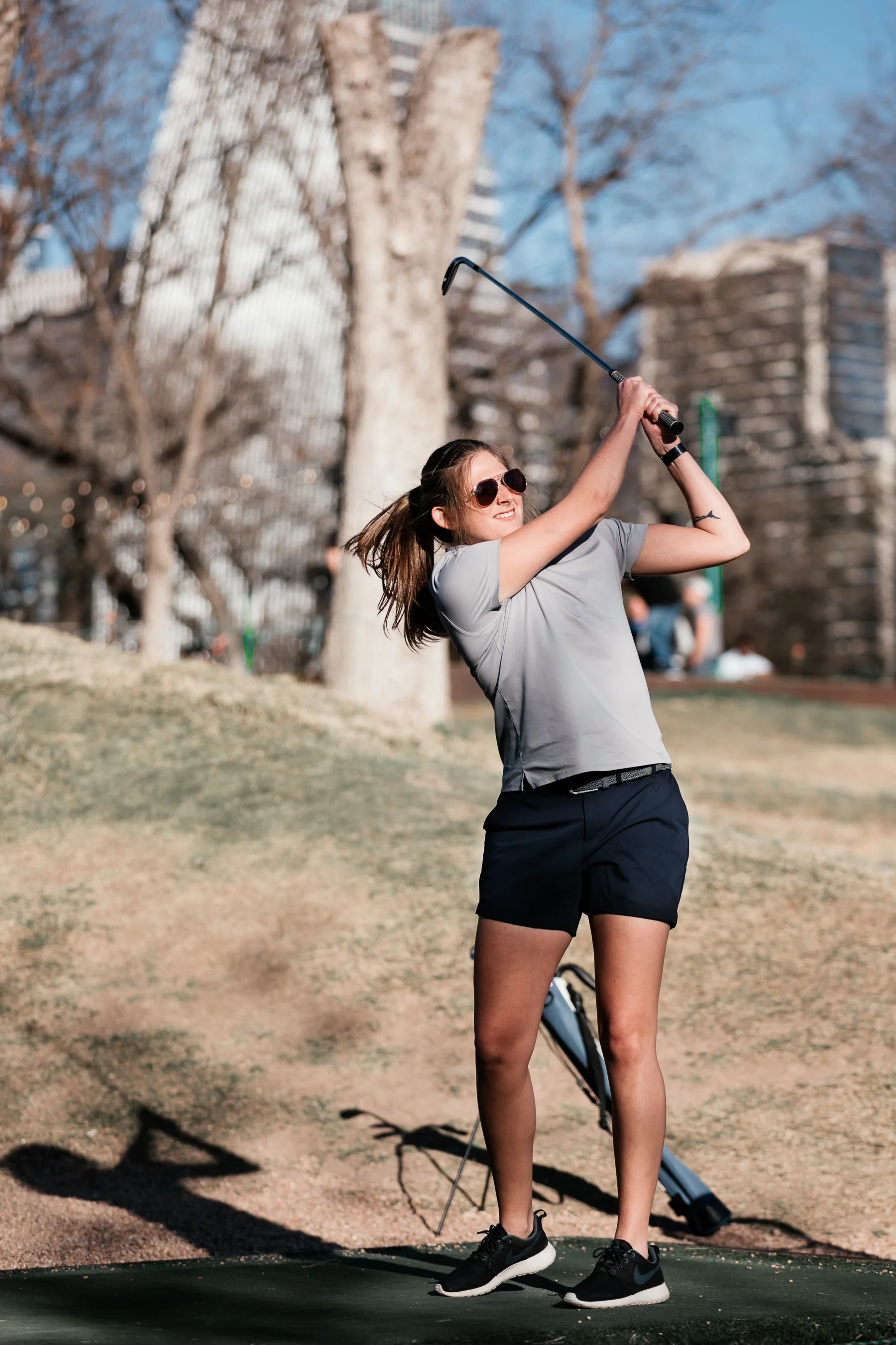 HYBRID SHORTS - NAVY - Image 4